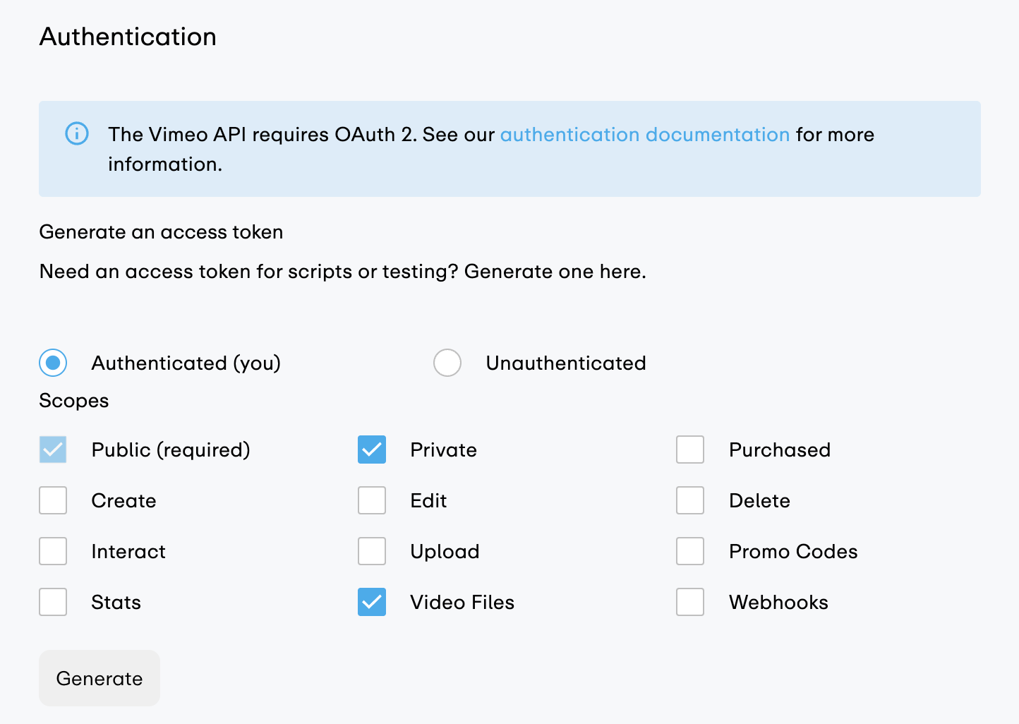 Step 6: Generate your token