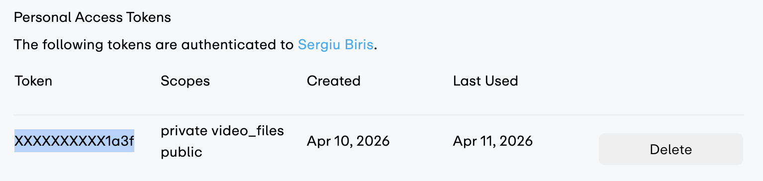 Step 7: Copy your token